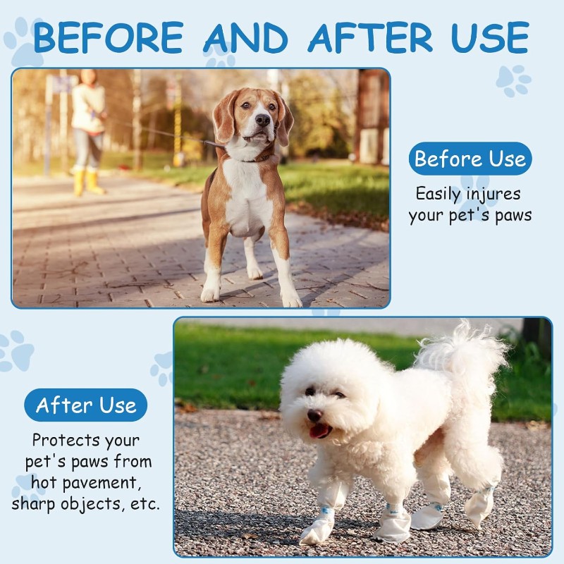 Dog Booties Paw Protector - 【عيد الميلاد 】 أغطية أحذية للحيوانات