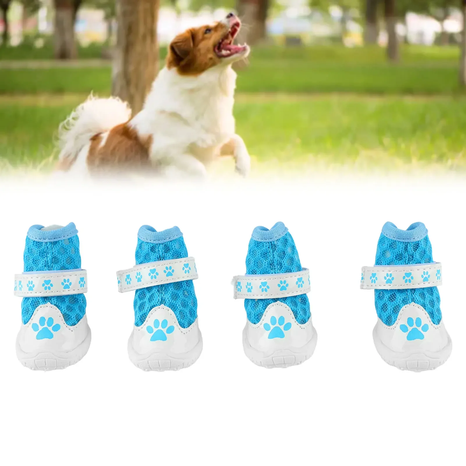 Dog Booties Paw Protector - أحذية كلاب خفيفة الوزن جيدة التهوية