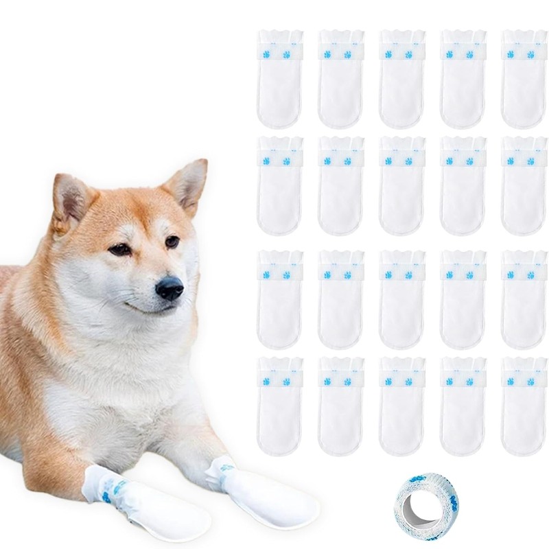 【عيد الميلاد 】 أغطية أحذية للح - مراجعة Dog Booties Paw Protector وسعره