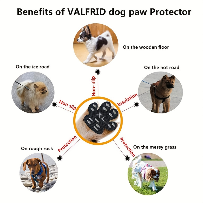 وسادات مضادة للانزلاق للكلاب،  - مراجعة Dog Booties Paw Protector وسعره