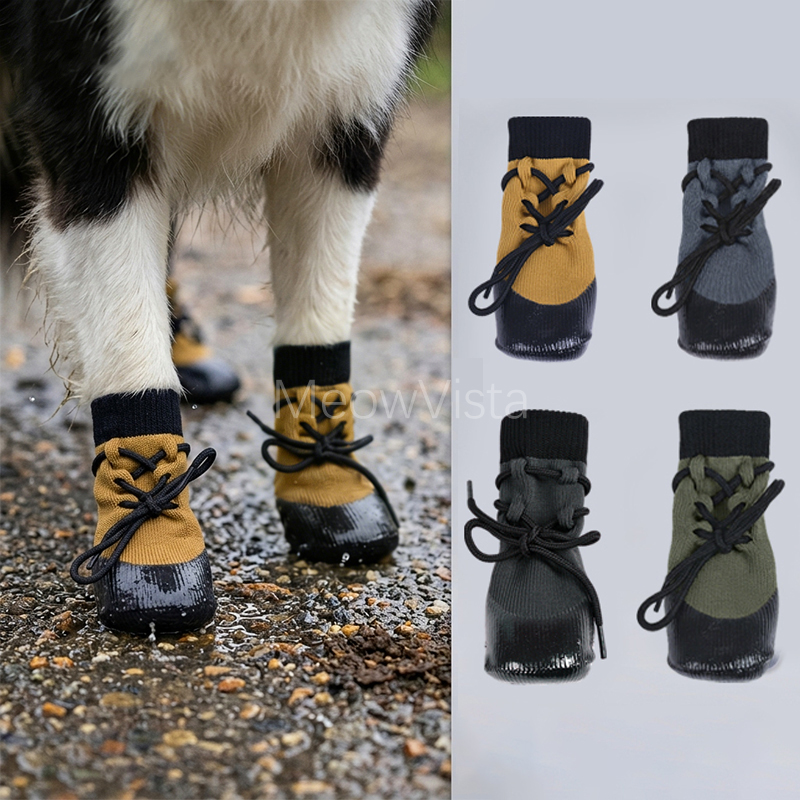 أحذية كلاب مقاومة للماء للاستخ - مراجعة Dog Booties Paw Protector وسعره