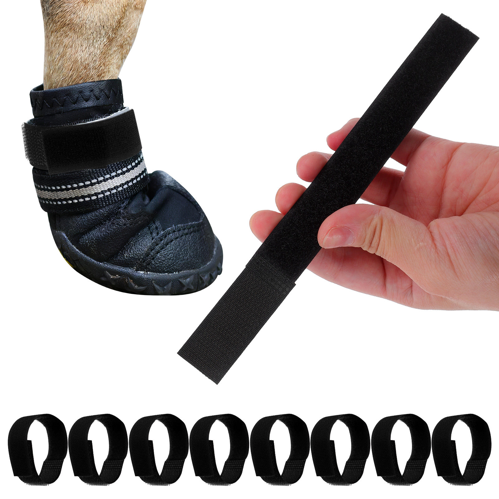 10 قطع من أربطة حذاء الكلاب ال - مراجعة Dog Booties Paw Protector وسعره