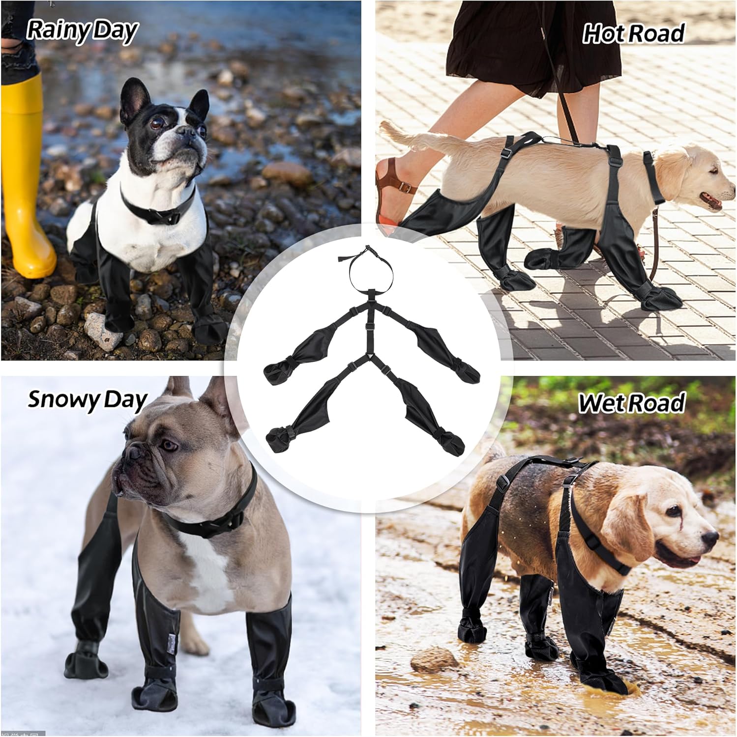 أحذية الحمالات للكلاب أحذية ال - مراجعة Dog Booties Paw Protector وسعره