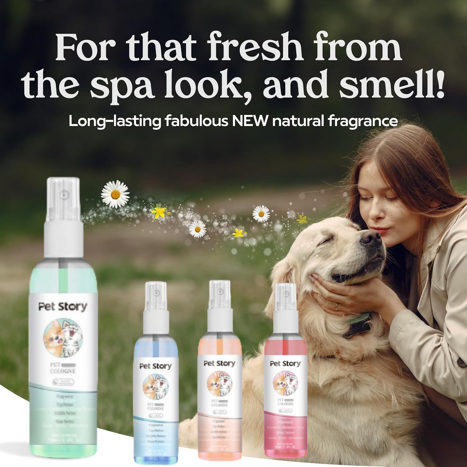 بخاخ العناية الفاخر للكلاب - م - مراجعة Pet Cologne Spray وسعره
