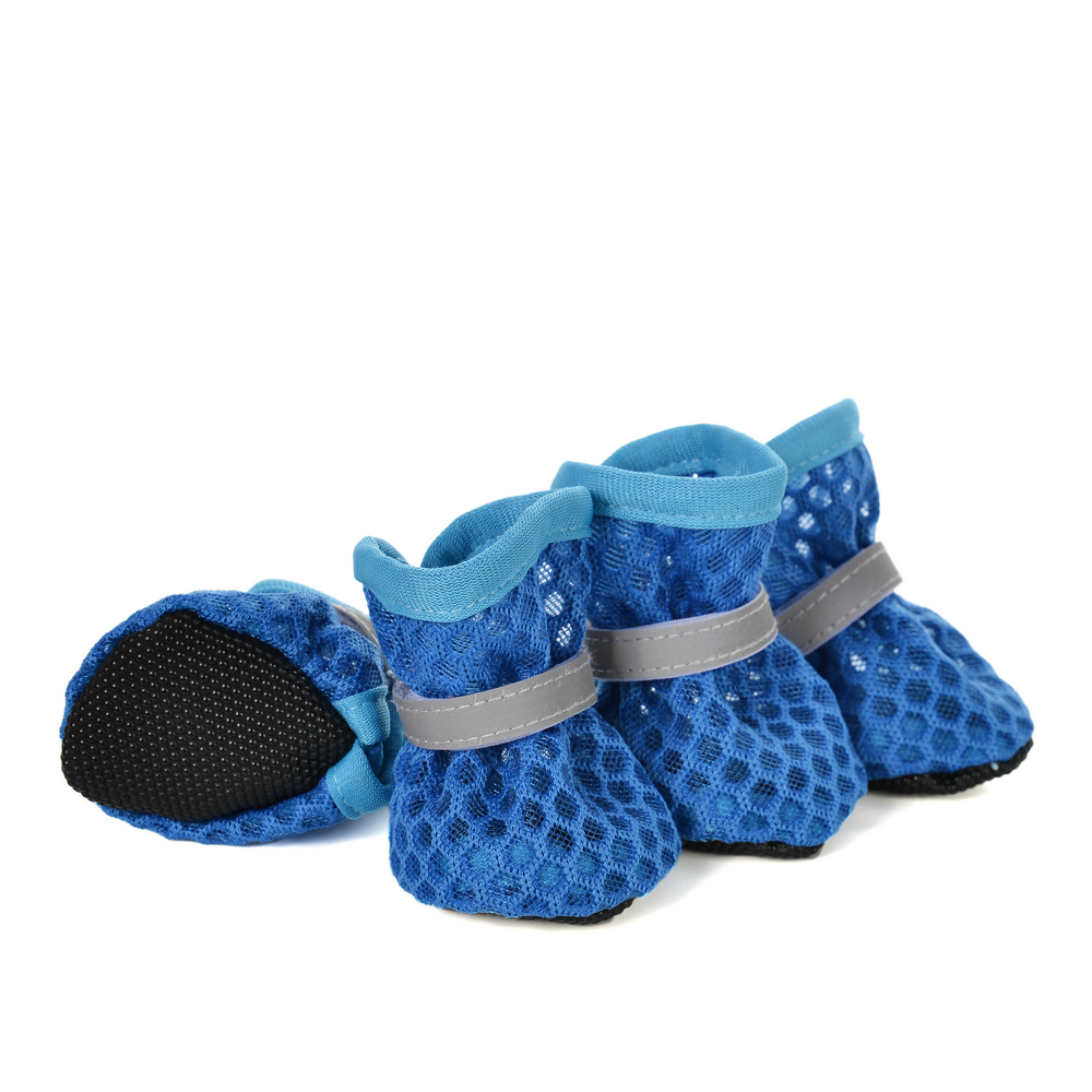 4 قطعة/المجموعة الصيف تنفس حذا - مراجعة Dog Booties Paw Protector وسعره