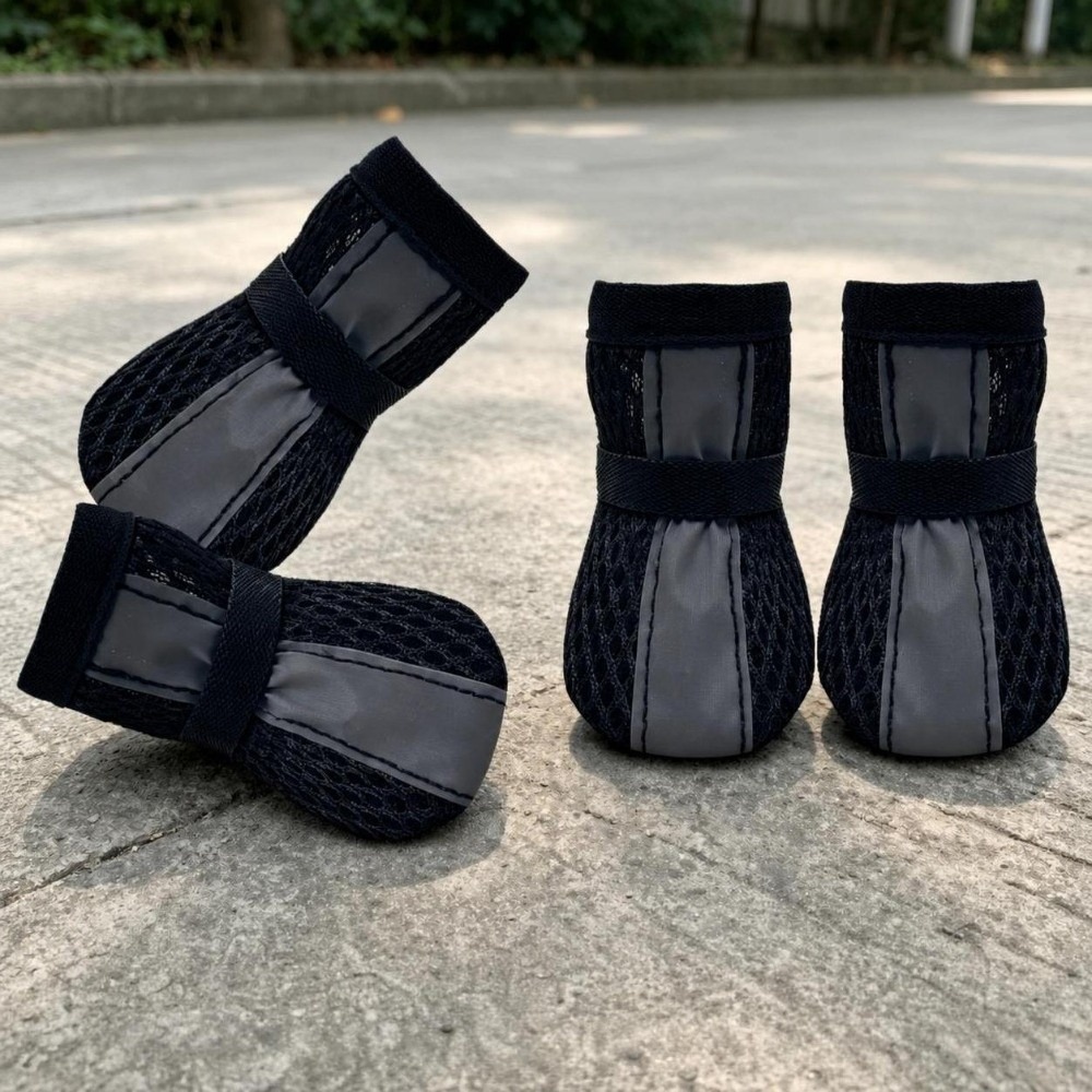 4 قطع/مجموعة أحذية كلاب متينة  - مراجعة Dog Booties Paw Protector وسعره