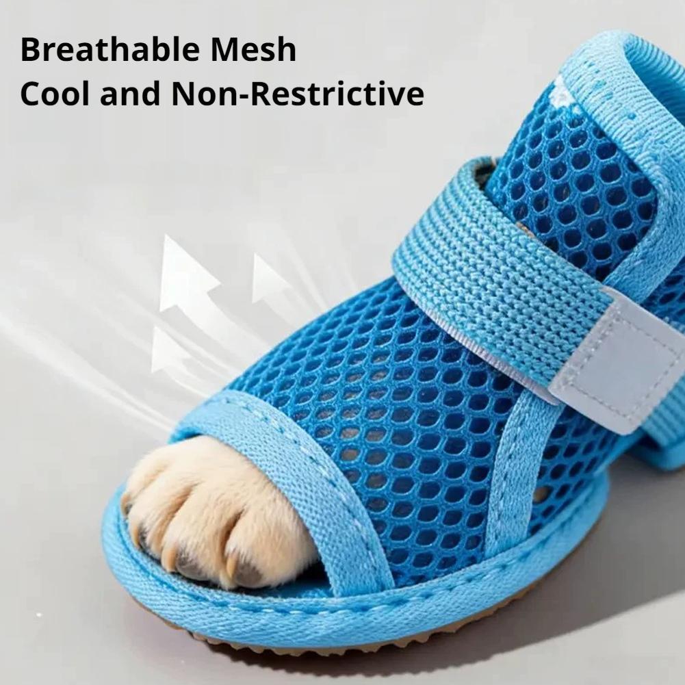 أحذية صيفية للكلاب قابلة للتنف - مراجعة Dog Booties Paw Protector وسعره