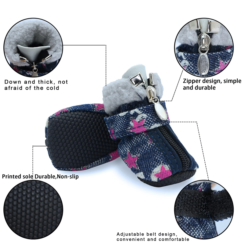 Benepaw حذاء كلب دافئ شتاء مري - مراجعة Dog Booties Paw Protector وسعره